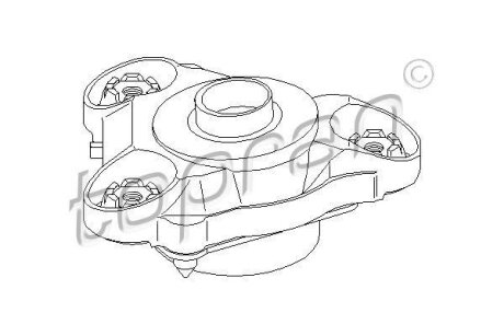 Подушка амортизатора передн Прав CITROEN JUMPER III PEUGEOT BOXER 2.2D/3.0D 04.06- TOPRAN / HANS PRIES 722814