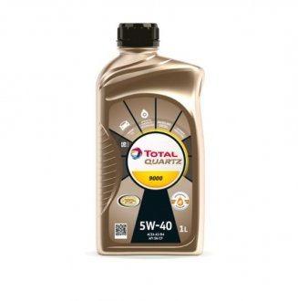 Моторное масло Quartz 9000 5W-40 синтетическое 1 л TOTAL 166243