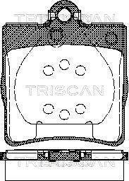 Колодки тормозные дисковые TRISCAN 8110 23018