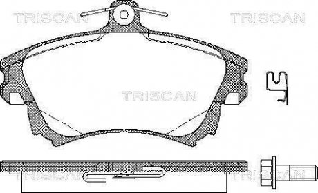 Колодки тормозные дисковые TRISCAN 8110 27005 (фото 1)
