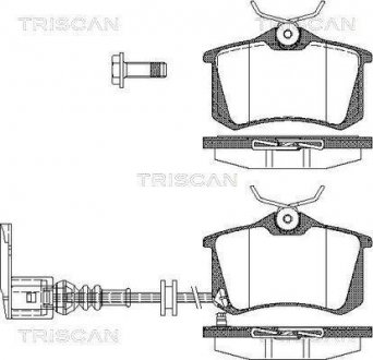 Колодки тормозные дисковые TRISCAN 8110 29036