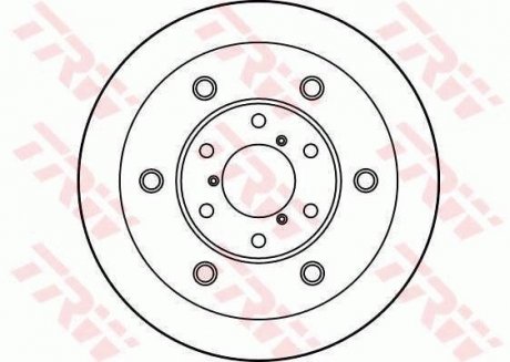 Гальмівний диск TRW DF1763S (фото 1)