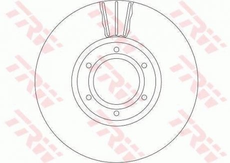 Тормозной диск TRW DF4111 (фото 1)