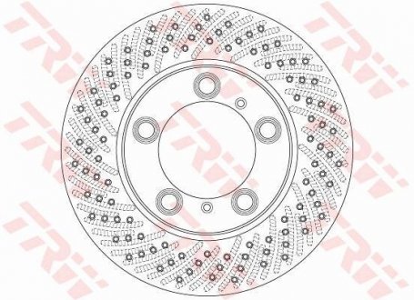 Диск тормозной TRW DF6413S (фото 1)