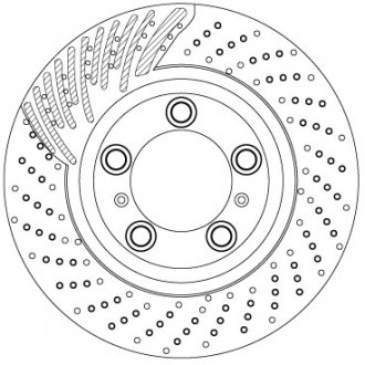 TARCZA HAM. PORSCHE P. 911 3,8 12- LE TRW DF6821S