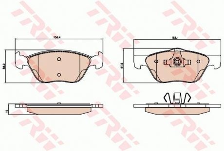 KLOCKI HAM LUCAS FIAT STRADA 10- TYг TRW GDB2067