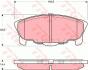 Комплект тормозных колодок, дисковый тормоз TRW GDB3320 (фото 1)
