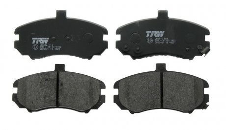 Комплект тормозных колодок, дисковый тормоз TRW GDB3431 (фото 1)
