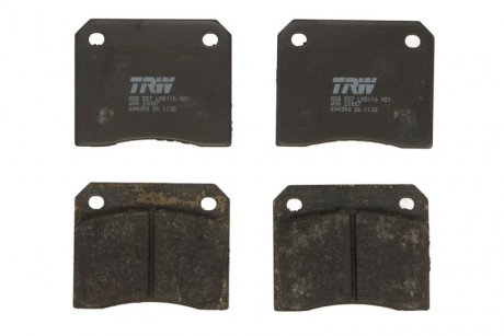 Комплект тормозных колодок, дисковый тормоз TRW GDB557 (фото 1)