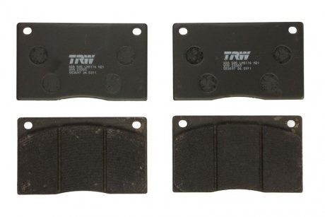Комплект тормозных колодок, дисковый тормоз TRW GDB585