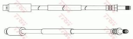 Тормозной шланг TRW PHB654 (фото 1)