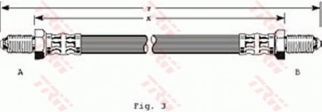 Шланг гальмівний TRW PHC150