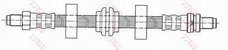 Тормозной шланг TRW PHC284 (фото 1)