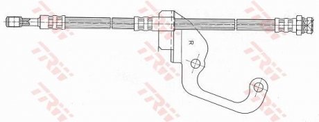 Шланг гальмівний TRW PHD629