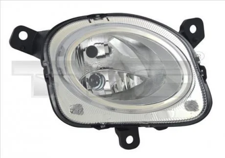 Фара Прав (H7/W21, без мотора, колір відбивача: хром) FIAT 500 L 09.12-06.17 TYC 2014281052