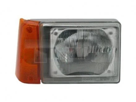 Фара лів (H4/R2, механічн, колір повороту: помаранчевий) FIAT PANDA 141 10.80-07.04 TYC 206084052