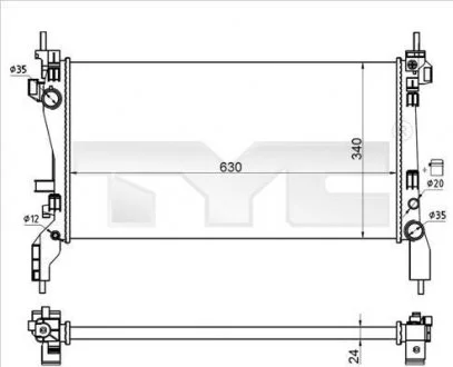 Теплообмінник TYC 709-0021-R