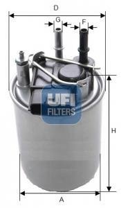 Фильтр топливный UFI 24.080.00 (фото 1)