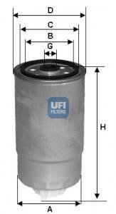 Фільтр палива UFI 24.350.02