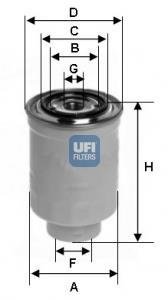 Фільтр палива UFI 24.411.00 (фото 1)