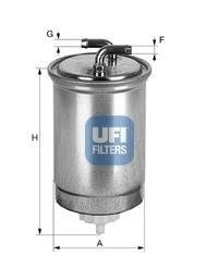 Топливный фильтр UFI 24.435.00