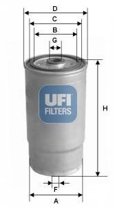 Топливный фильтр UFI 24.460.00 (фото 1)