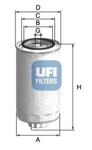 Фільтр палива UFI 24.500.00