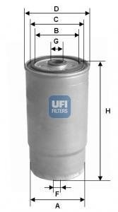 Фільтр палива UFI 24.525.00 (фото 1)