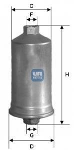 Фільтр палива UFI 31.504.00