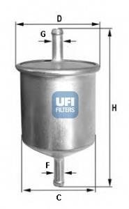 Фільтр палива UFI 31.529.00