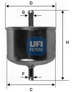 Топливный фильтр UFI 31.626.00