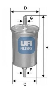 Фильтр топливный UFI 31.941.00 (фото 1)