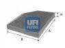 FILTR KABINOWY WEGLOWY UFI 54.262.00 (фото 1)