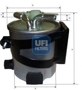Фільтр палива UFI 55.430.00 (фото 1)