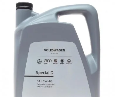 Моторна олія Special D 5W-40 синтетична 5 л VAG GS55505M4