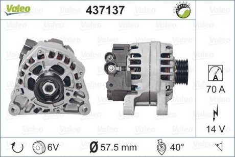 Генератор Valeo 437137 (фото 1)