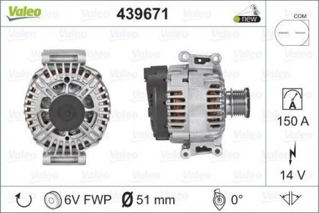 Генератор Valeo 439671 (фото 1)