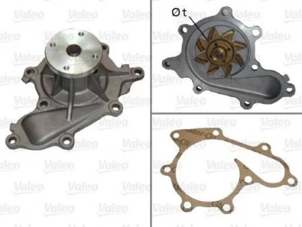 Насос охолоджуючої рідини NISSAN ALMERA II, ALMERA TINO, PRIMERA, X-TRAIL I 2.2D 03.00- Valeo 506702