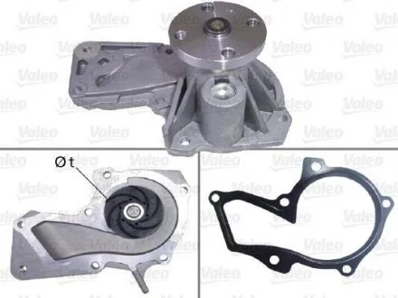 Насос охолоджуючої рідини VOLVO C30, S40 II, S60 II, S80 II, V40, V50, V60 I, V70 III, FORD B-MAX, C-MAX, C-MAX II, ECOSPORT, FIESTA, FIESTA V, FIESTA VI, FOCUS C-MAX, FOCUS II 1.2-2.0 11.01- Valeo 506893