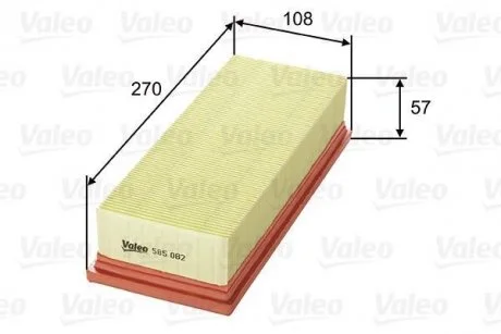 Фільтр повітряний Valeo 585082