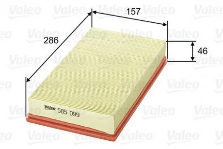 Фильтр воздушный Valeo 585099 (фото 1)