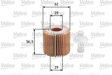 Масляний фільтр DAIHATSU CHARADE VIII, MATERIA, SIRION, SUBARU JUSTY IV, TREZIA, TOYOTA AURIS, COROLLA, IQ, URBAN CRUISER, VERSO S, YARIS, YARIS/HATCHBACK 1.0-1.5 01.05- Valeo 586583