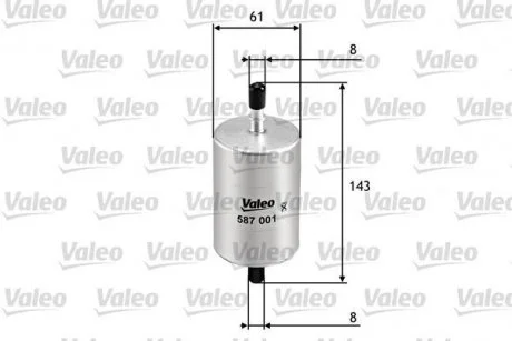 Фільтр палива Valeo 587001