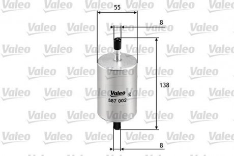Топливный фильтр Valeo 587002