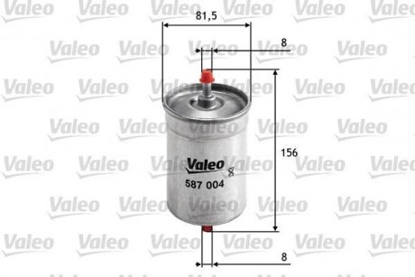 Топливный фильтр Valeo 587004 (фото 1)