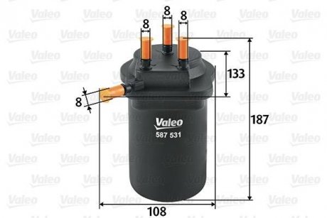 Топливный фильтр Valeo 587531