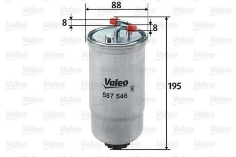 Топливный фильтр Valeo 587546