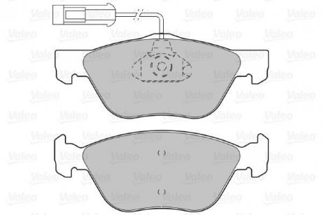 Комплект тормозных колодок, дисковый тормоз Valeo 598065