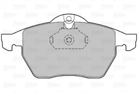 Комплект тормозных колодок, дисковый тормоз Valeo 598305 (фото 1)