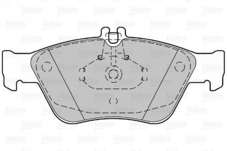 Комплект тормозных колодок, дисковый тормоз Valeo 598357 (фото 1)